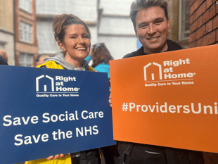 Right at Home takes part in march calling for social care reform 