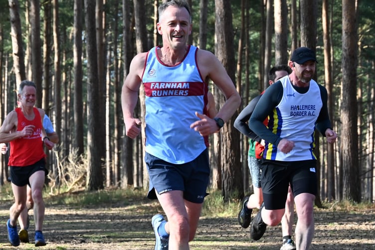 Colin Addison was the third male runner home for Farnham