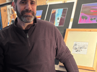 Home town exhibition for Farnham artist with Greek heritage