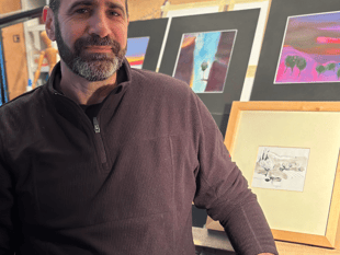 Home town exhibition for Farnham artist with Greek heritage