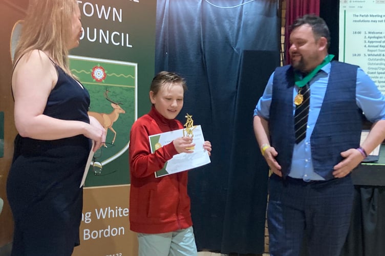 Cameron Bellis Whitehill Community Awards