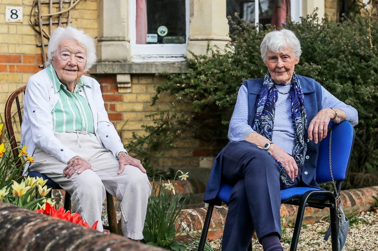 Anne Wallace-Hadrill (L) and Josie Church in their homes in Oxford, Oxfordshire on March 26 2025. The friends are neighbours and will celebrate their 101st birthday on the 1st April.   Release date â March 28, 2025.  Two next door neighbours are both celebrating - their 101st birthdays.  Josie Church and Anne Wallace-Hadrill have lived side-by-side in Oxford since the 1980s.   The great-grans share something else in common - the same birthday after being born on the same day in 1924.