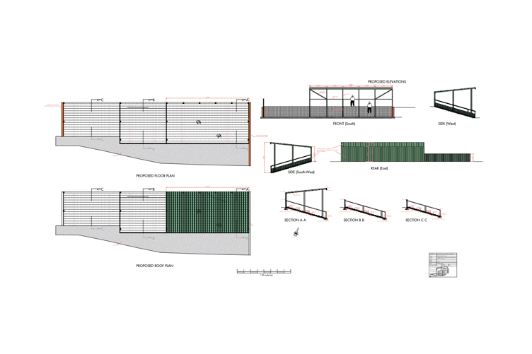Permitted new stand at Farnham Town FC