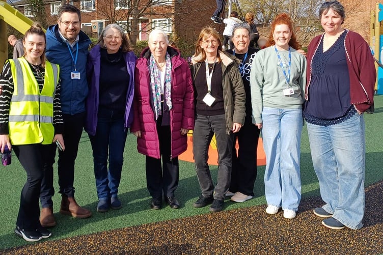 Renovated playground on Sandy Hill