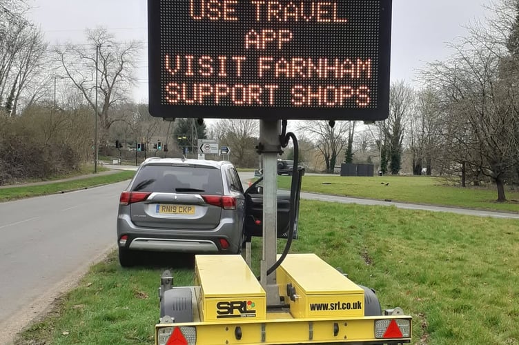 Farnham Temporary Sign Trade