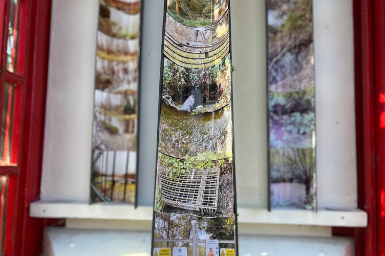 Angela Shaw's exhibition A Tale Of Three Rivers at the Red Cube Gallery in Frensham, April 2025.