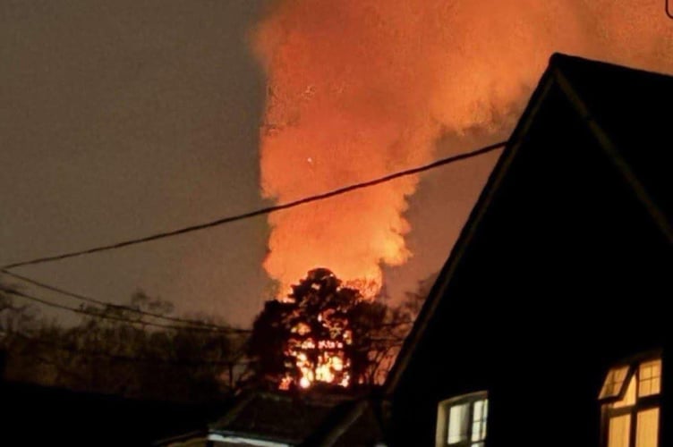 The fire started on the evening of April 3
