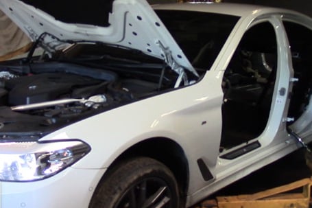 Stolen car at "Cranleigh" chop shop