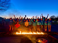 WATCH: Trailblazers walk on fire to support FitzRoy charity 