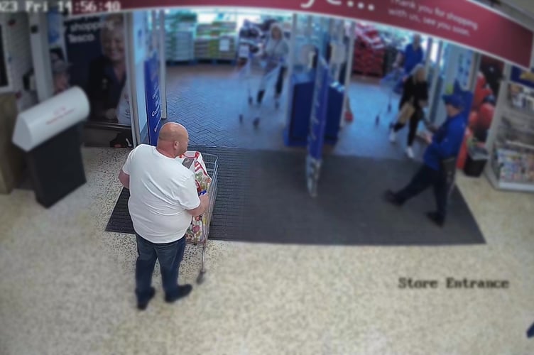 Video grab of a shoplift gang who filled 857 trollies with £130,000 worth of stolen goods handed themselves in - after police wrote them all an ultimatum letter.The six thieves targeted dozens of shops and supermarkets across Suffolk, Somerset, Surrey and Cornwall between January 2022 and February 2024.  Photo released April 4 2025.CCTV footage captured them stuffing trollies to the brim with items - and brazenly leaving the stores after making no attempt to pay. They stole everything from toilet roll and nappies to alcohol and cleaning products - before they sold them on at cut-down rates in "their very own criminal supermarket chain".
