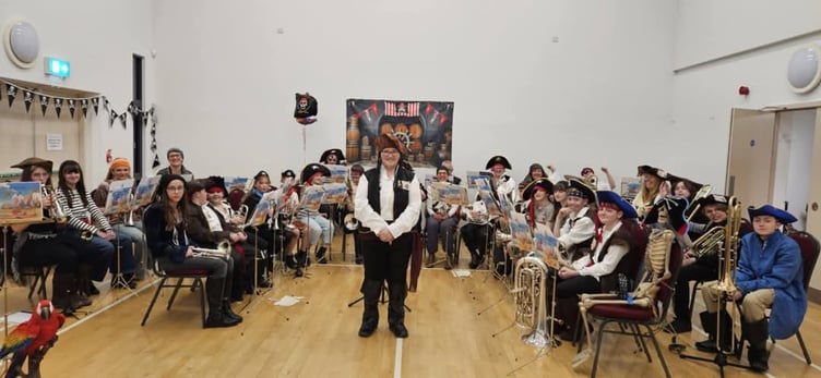 The band pose for a photo (Picture: Launceston Junior Band)