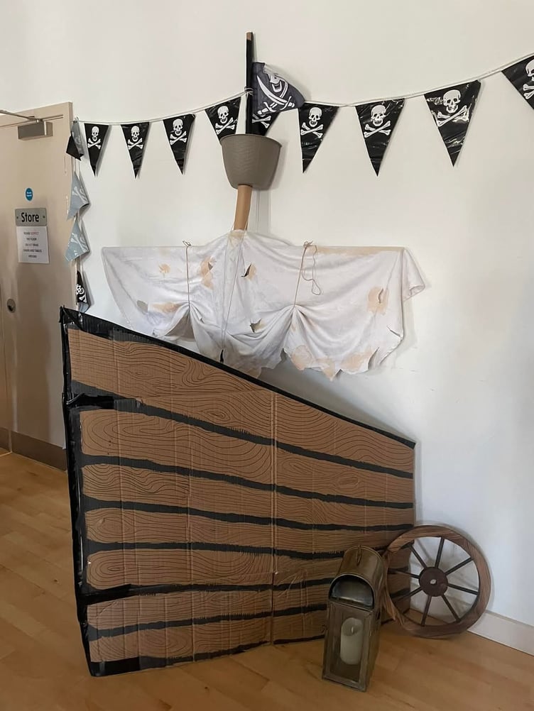 One of the Pirate themed props setting the scene (Picture: Launceston Junior Band) 