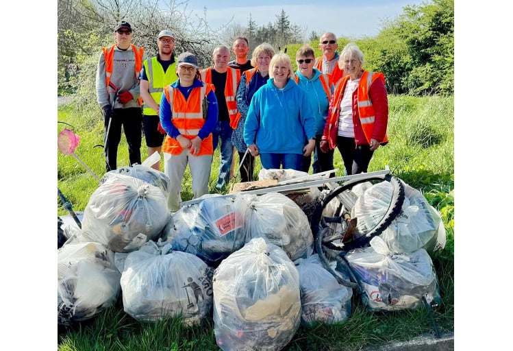 St Austell Tidy Up Team members have removed loads of rubbish.