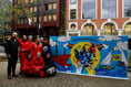 Activists paint mural to show support for trapped St Ives protester