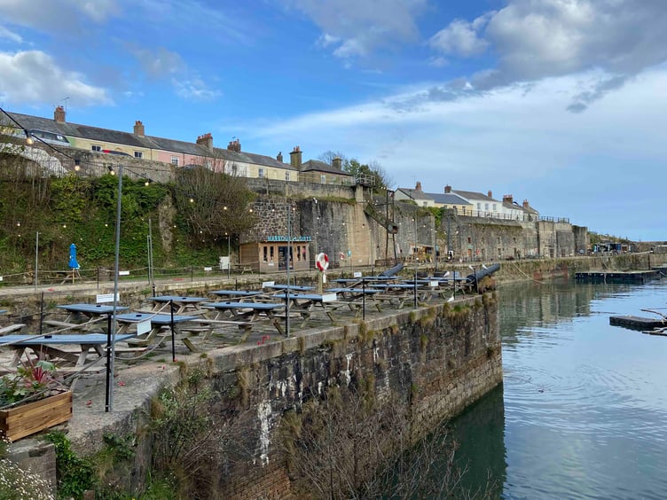 There are seasonal pop-ups around the inner harbour at Charlestown. Picture: Andrew Townsend