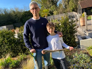 Tiny hands, big dreams as Headley father and son get BBC garden plot