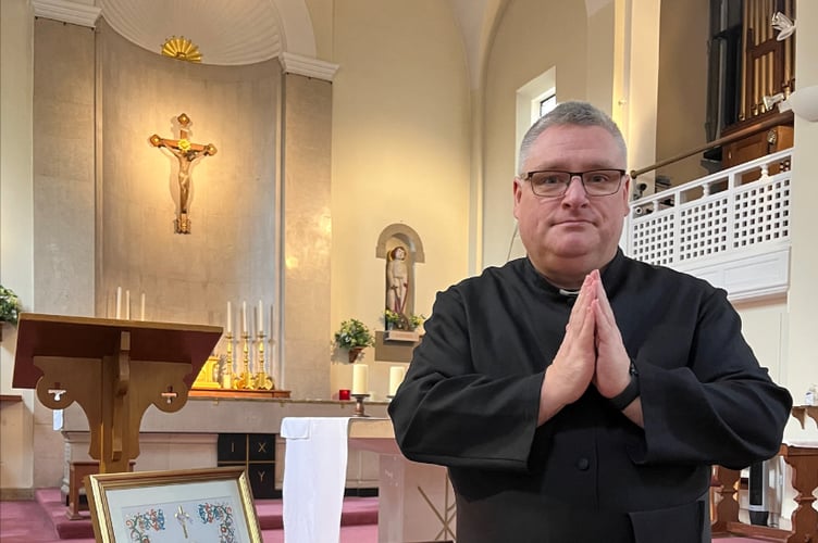 Father Simon Dray of St Joan of Arc Catholic Church in Farnham.