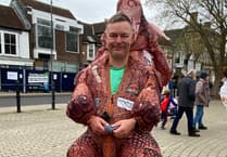 WATCH: Dancing, dinosaurs and determination: Man walks 108 miles for MND