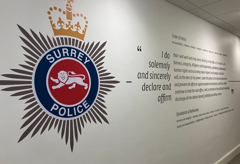 Surrey Police set for largest force in a generation 