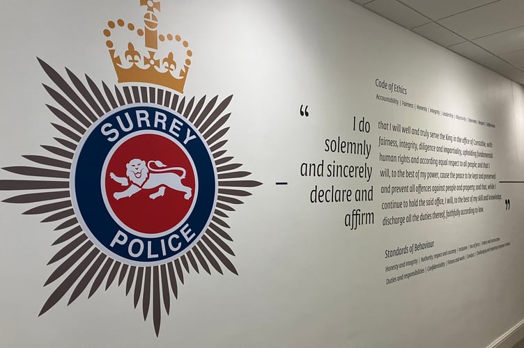 Surrey Police will have 40 extra police patrol officers.