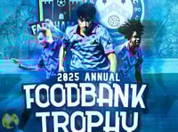 Farnham students and Fleet Town contest inaugural Foodbank Trophy game