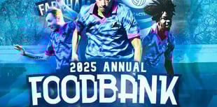 Farnham students and Fleet Town contest inaugural Foodbank Trophy game