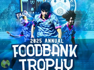 Farnham students and Fleet Town contest inaugural Foodbank Trophy game