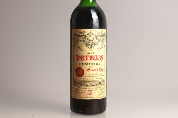 The Chateau Petrus 1979 Bordeaux wine.