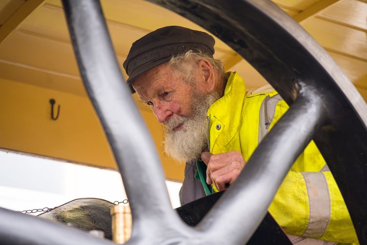 At the wheel on Trevithick Day 2025