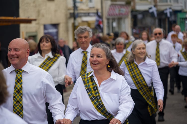The parade at Trevithick Day 2025