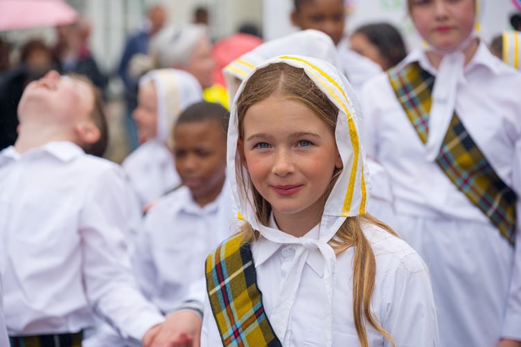 In the parade at Trevithick Day 2025
