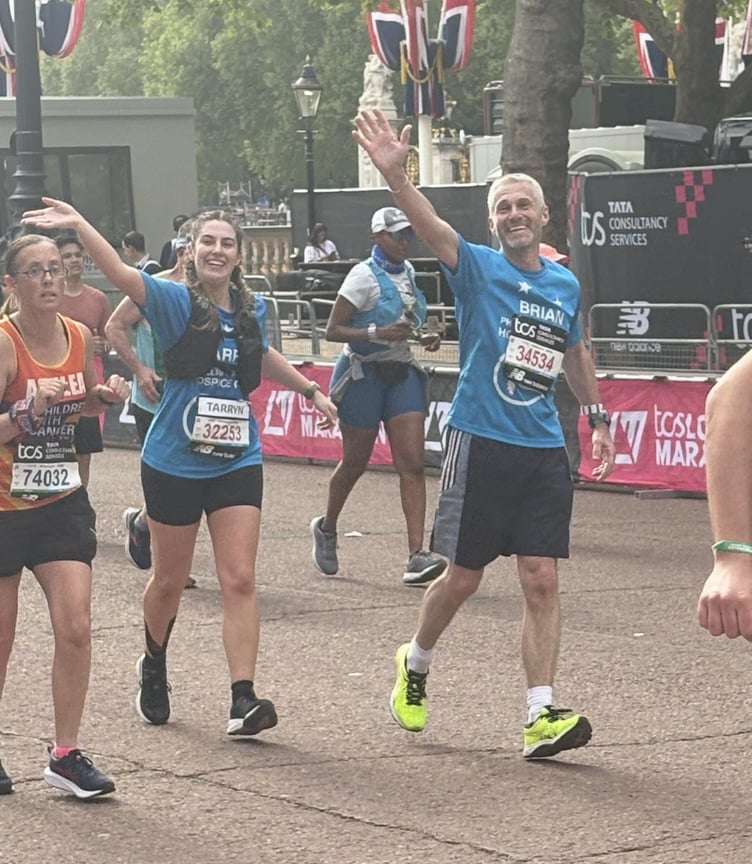 Brian and Tarryn Attfield putting in the miles for the Phyllis Tuckwell hospice care charity.