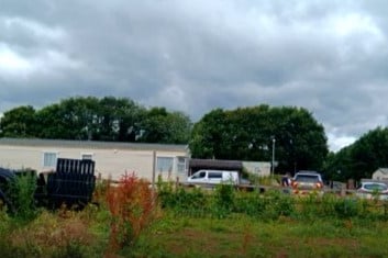 Photos of Hill Top Stable site for Gypsy and Traveller site, Devil's Lane in Liphook.