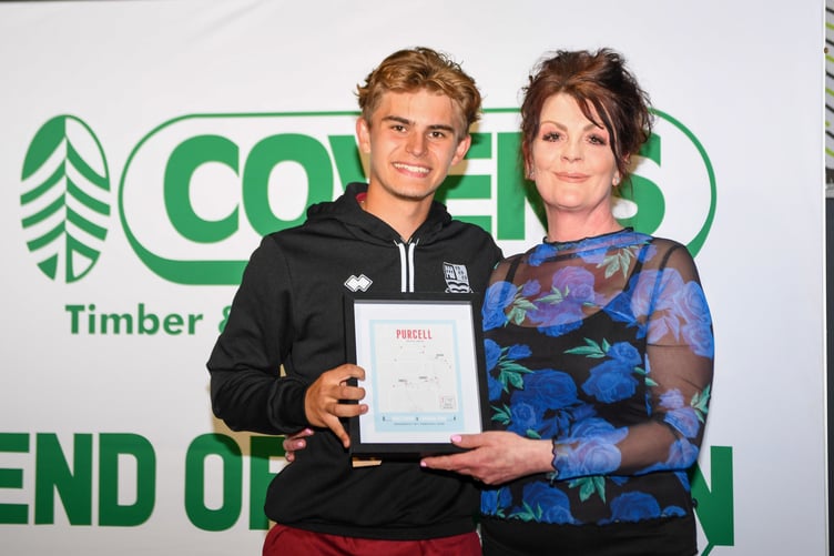 Ben Purcell won the goal of the season award