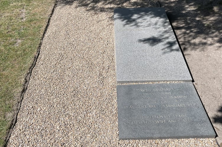 Field Marshal Montgomery's grave in Binsted.