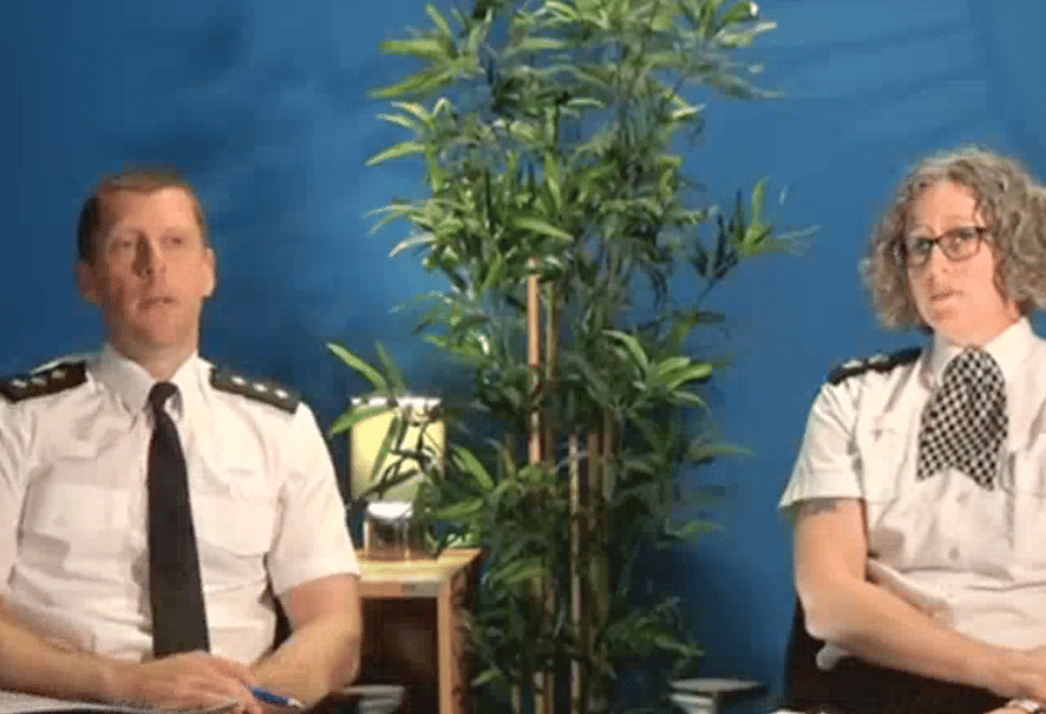 <p>Surrey Police's Chief Inspector Andy Hill, left, and Chief Superintendent Juliet Parker, strategic lead for neighbourhood policing and force lead for business crime, have led a crackdown on shoplifters.</p>