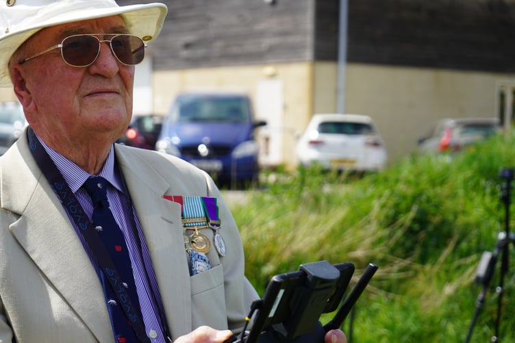 Veteran controlling a drone