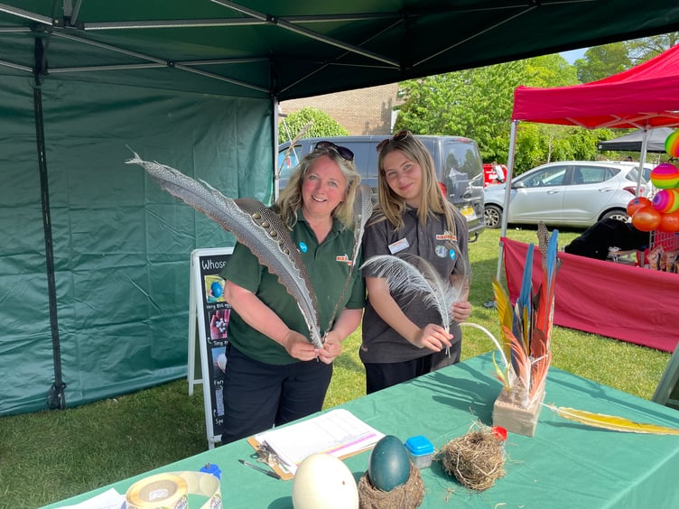 Representatives from sponsors Birdworld flock together at the Great Farnham Duck Race.