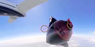 WATCH: Hampshire skydiver's phone survives 14,000ft drop from plane