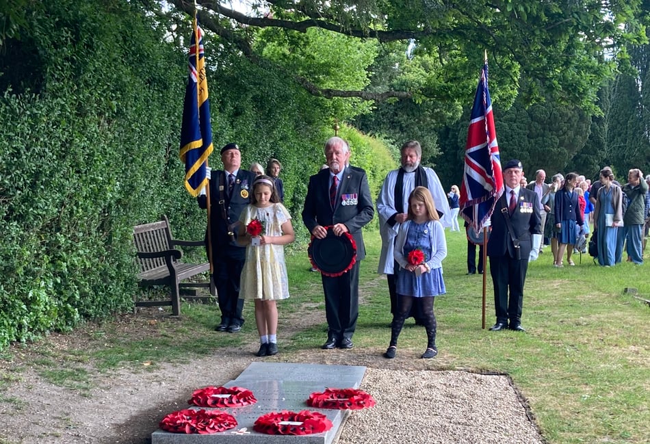 <p>Wreaths were laid at the grave of Field Marshal Montgomery next to Holy Cross Binsted on Sunday.</p>