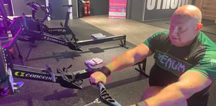 WATCH: Farnham man attempts marathon rowing world record