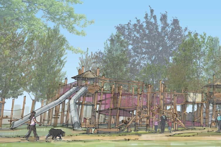 Part of the Outdoor play area at Birdworld