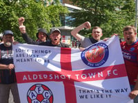 WATCH: Aldershot fans celebrate at Wembley after FA Trophy win