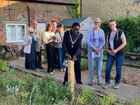 Visitors swarm to museum garden for Farnham Bee Trail launch
