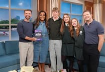 Weydon School pupils join TJ Power on This Morning sofa