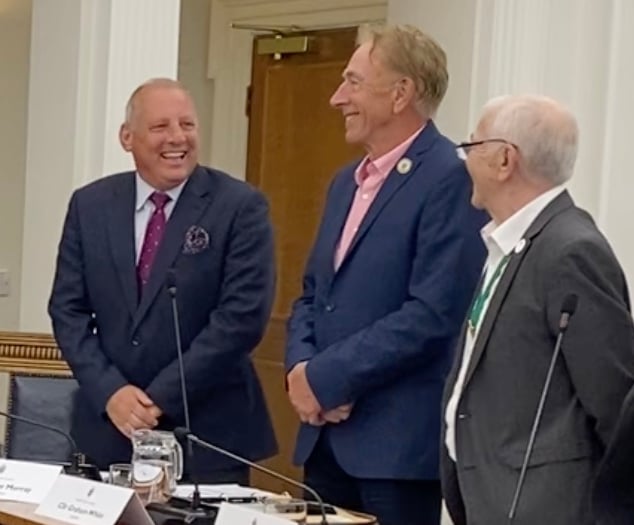The White stuff as town council leader is doubly honoured