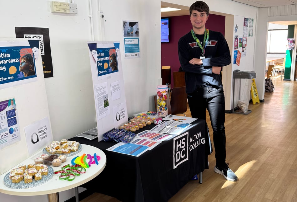 Alton College student raises funds for World Autism Awareness Day