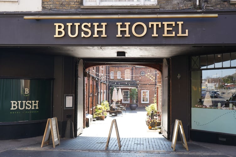 The Bush Hotel in Farnham.