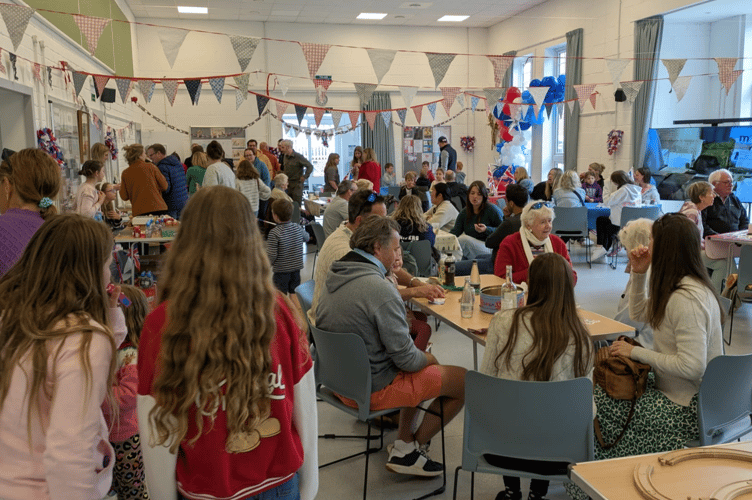 Stroud residents celebrate VE Day 80 at Stroud Village Hall, May 8th 2025.