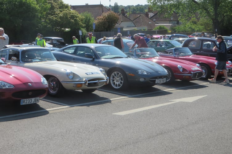 More classic cars on display.